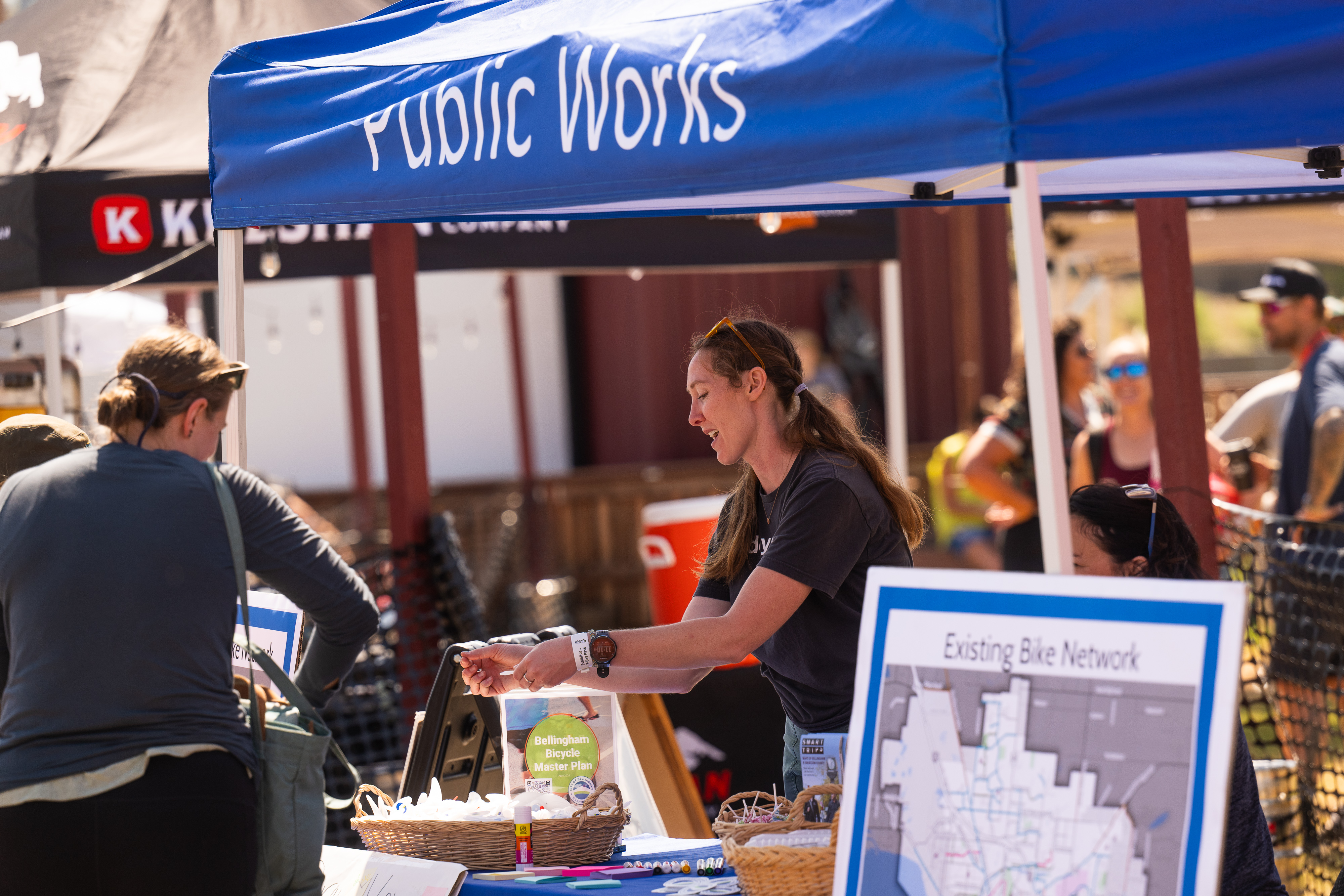 Bellingham Public Works staffs a booth at Tune-Up