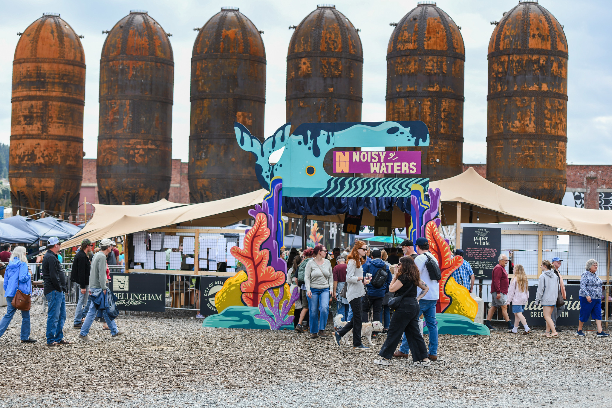 The Noisy Water Mural Festival in Bellingham, WA.